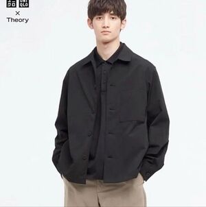 UNIQLO × Theory Men's Size Medium Black Impressive Shirt Jacket Theory